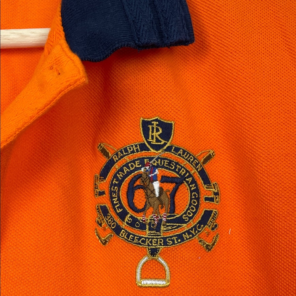 Vtg Polo Ralph Lauren Y2K The Skinny Polo Preppy Women's XL Casual Polo Shirt - Picture 4 of 9